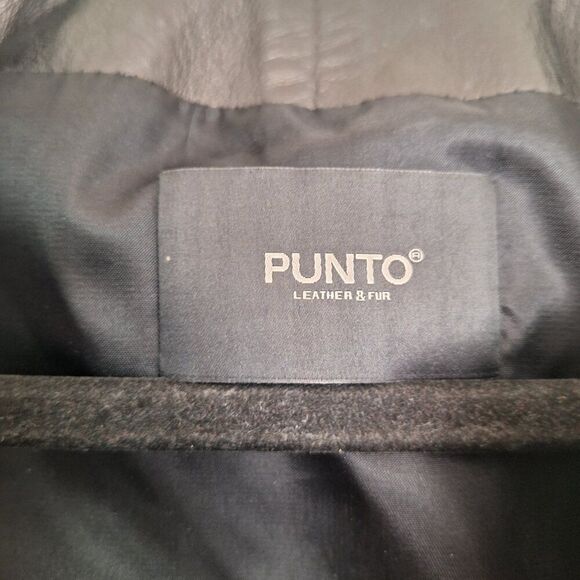 Akris Punto Black  Leather Moto Jacket size 2 - Picture 4 of 9